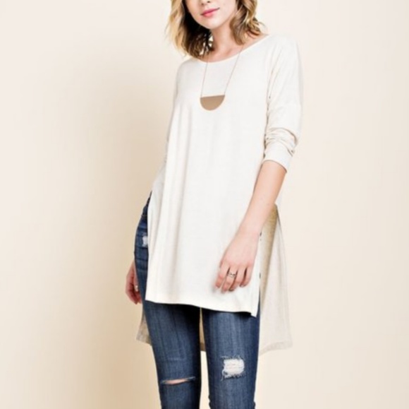 🔥FINAL SALE🔥🌿SIDE SLIT TUNIC🌿 - Picture 2 of 4